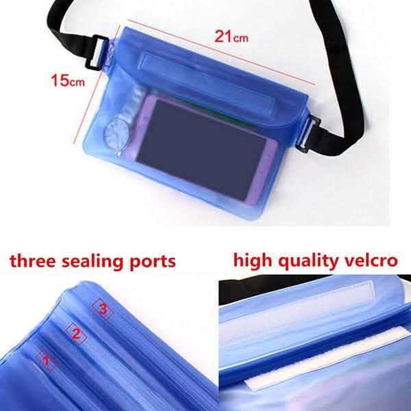 Sport Swimming Beach Waterproof Waist Bag Pouch Dry Case Fanny Pack Pocket