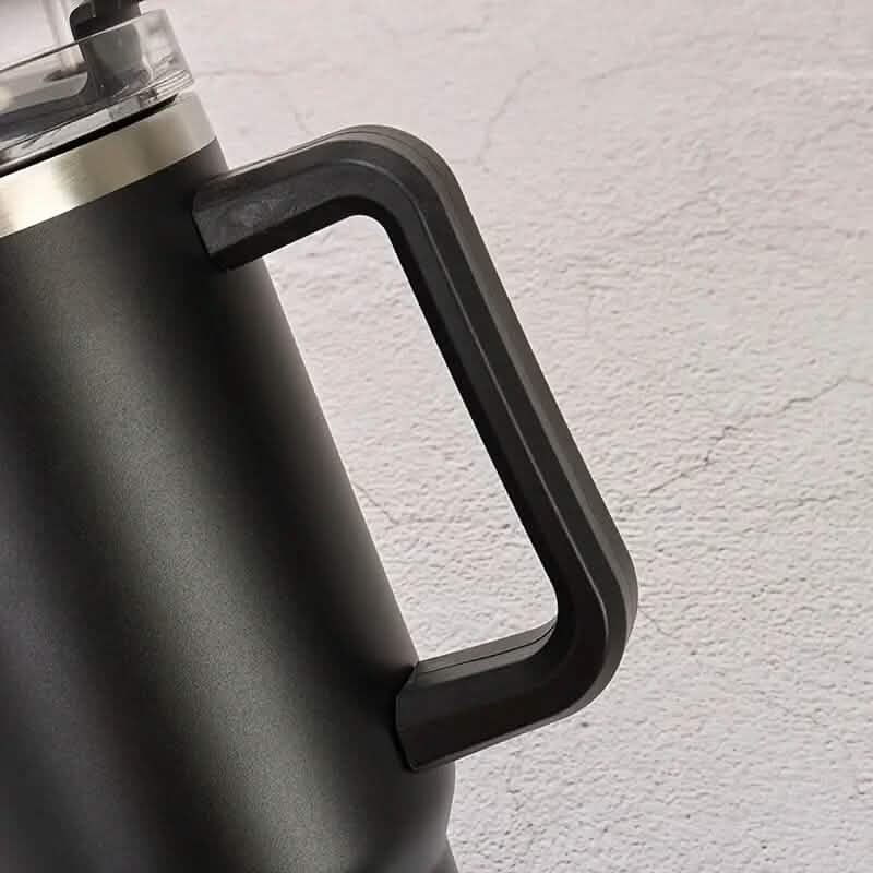 40oz Reusable Vacuum Tumbler with Insulated Double Wall and Cup Handle