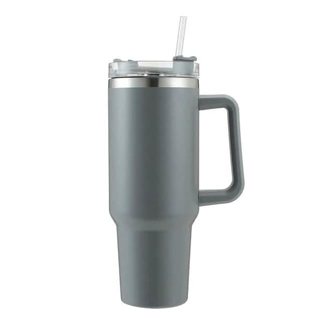 40oz Reusable Vacuum Tumbler with Insulated Double Wall and Cup Handle