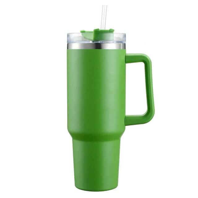 40oz Reusable Vacuum Tumbler with Insulated Double Wall and Cup Handle