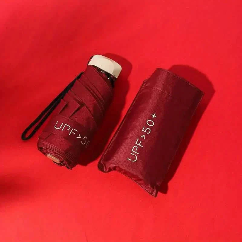 Pocket Windproof UV50 Anti-sunburn Rain Umbrella