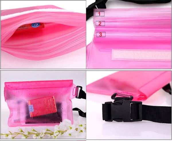 Sport Swimming Beach Waterproof Waist Bag Pouch Dry Case Fanny Pack Pocket