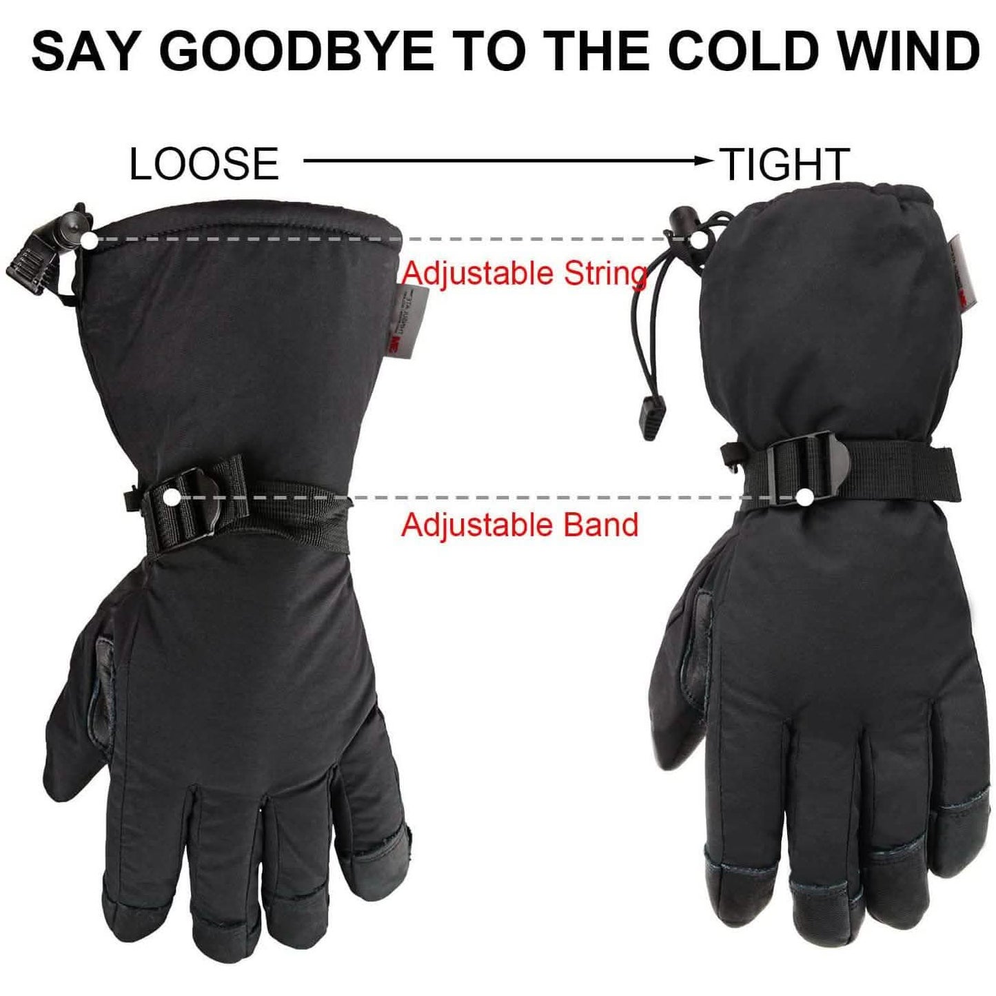 Winter Ski Thermal Gloves for Men and Women