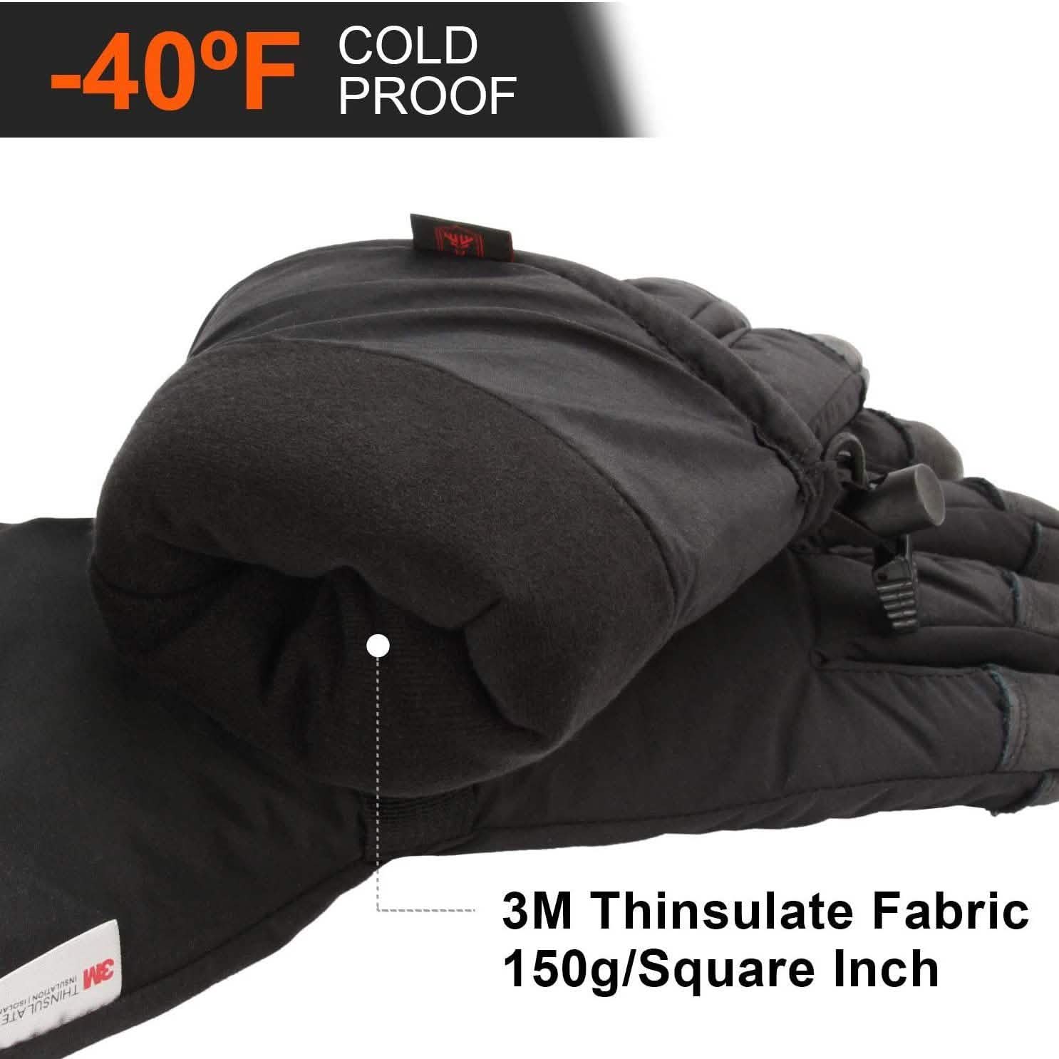Winter Ski Thermal Gloves for Men and Women